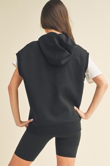 Women’s Solid UltraComfy Sleeveless Hoodie style 3