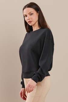 Women's Sofie Soft Modal Cropped Crew Top (XL only) style 2