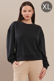 Women's Sofie Soft Modal Cropped Crew Top (XL only)