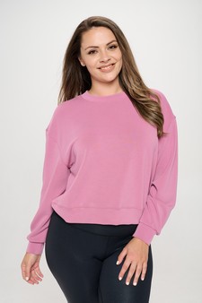 Women's Sofie Soft Modal Cropped Crew Top style 4