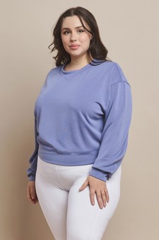 Women's Sofie Soft Modal Cropped Crew Top style 2