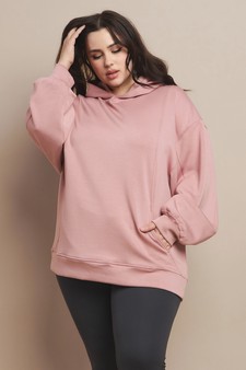 Women's Oversized UltraComfy Hoodie - Plus Size style 4