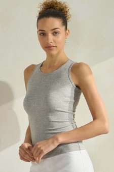 Women's Round Neck Ribbed Tank Top style 3