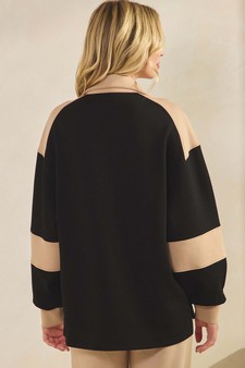 Women's Sleek ColorBlock Half-Zip Top style 2