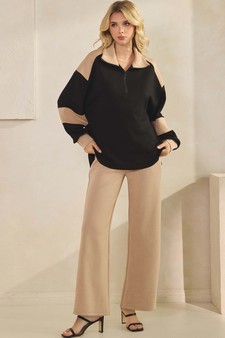 Women's Sleek ColorBlock Half-Zip Top style 5
