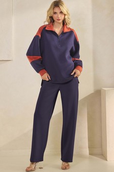 ETA 09/05/25 - Women's Sleek ColorBlock Half-Zip Top style 5
