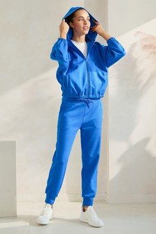 Sporty Chic UltraComfy Hoodie Jacket and Jogger Set style 4