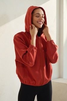 Women's UltraComfy Zip-up Jacket with Hoodie style 4