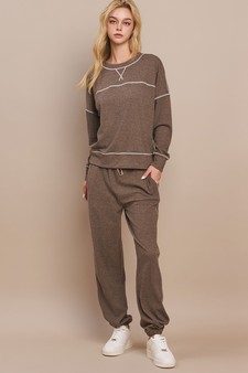 Ultra Soft Crew Neck Pull-Over and Jogger Pants Set