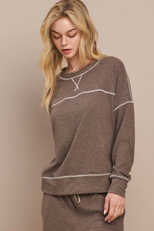 Women's Ultra Soft Long Sleeve Crew Neck Pull-Over