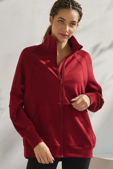 ETA 11/25/24 - Women's Ultra Soft Funnel Neck Full Zip Jacket style 4