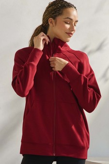 ETA 11/25/24 - Women's Ultra Soft Funnel Neck Full Zip Jacket