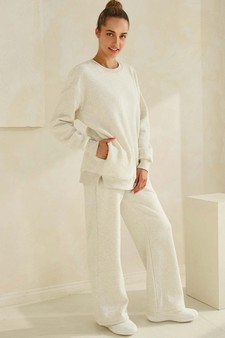 ETA 11/29/24 - Women's Cozy Fleece Oversized Jogger Set style 3