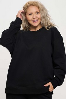 Women's Cozy Fleece Oversized Sweatshirt