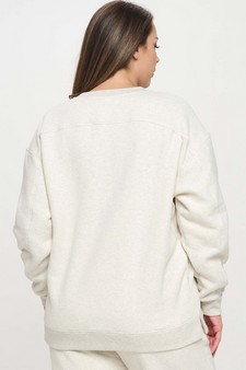 ETA 11/25/24 - Women's Cozy Fleece Oversized Sweatshirt style 2