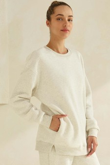 Women's Cozy Fleece Oversized Sweatshirt style 3