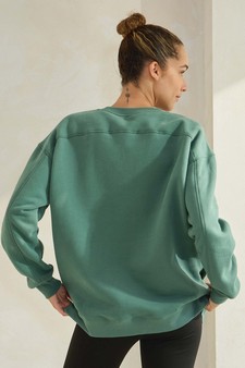 Women's Cozy Fleece Oversized Sweatshirt style 2