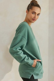 Women's Cozy Fleece Oversized Sweatshirt style 3