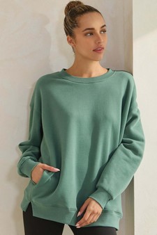 Women's Cozy Fleece Oversized Sweatshirt