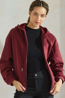 ETA 11/25/24 - Women's Cozy Fleece Front Zip Hoodie