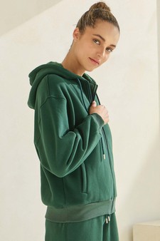 ETA 12/12/24 - Women's Cozy Fleece Front Zip Hoodie style 3