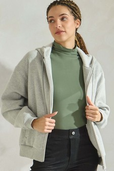 ETA 11/25/24 - Women's Cozy Fleece Front Zip Hoodie