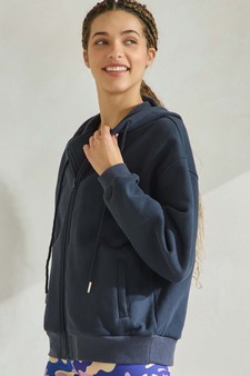 ETA 11/25/24 - Women's Cozy Fleece Front Zip Hoodie style 3