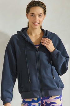 ETA 11/25/24 - Women's Cozy Fleece Front Zip Hoodie