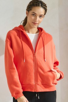 ETA 11/25/24 - Women's Cozy Fleece Front Zip Hoodie