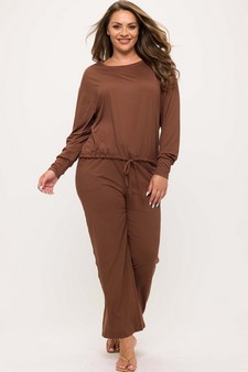 ETA 08/22/25 -  Women's Peach Skin Long Sleeve Tie Hem Top style 5
