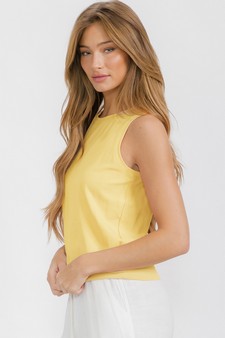 Women's LuxeAir Ribbed Crew Neck Loose Fit Tank style 3