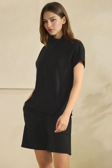 So Chic Sofie Soft Top and Short Set (XL only) style 3