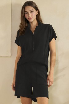 So Chic Sofie Soft Top and Short Set (XL only) style 4