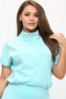 ETA 06/03/25 - Women's So Chic Sofie Soft Half Zipper Top style 4