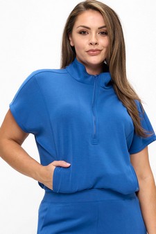Women's So Chic Sofie Soft Half Zipper Top style 4