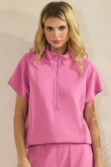 Women's So Chic Sofie Soft Half Zipper Top style 4