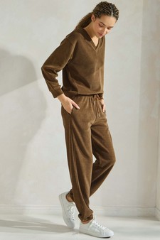 ETA 01/09/25 - Women's Corduroy V Neck Top and Jogger Set style 3