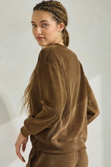 eta 01/09/25 - Women's V Neck Corduroy Long Sleeve Top style 2