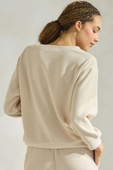 eta 01/09/25 - Women's V Neck Corduroy Long Sleeve Top style 2