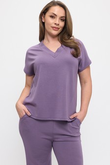 Women's Thin Modal Scuba Set style 4