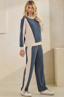 Women's Relaxed Colorblock Corduroy Set style 3