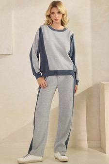 Women's Relaxed Colorblock Corduroy Set style 5
