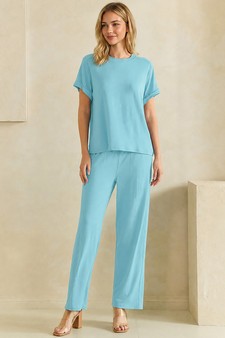 Everyday Relaxed French Terry Top and Bottom Set