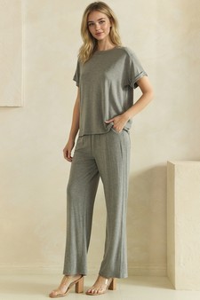 Everyday Relaxed French Terry Top and Bottom Set style 3