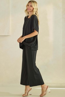 ETA 06/03/25 - Women's Effortlessly Relaxed Fit UltraSoft Top and Cropped Pants Set style 3