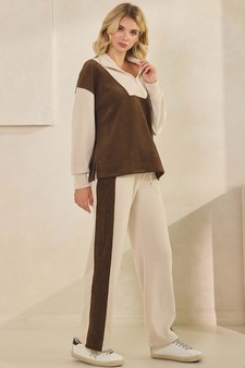 ETA 09/11/25 -  Women's Relaxed Fit Colorblock Corduroy Set style 3