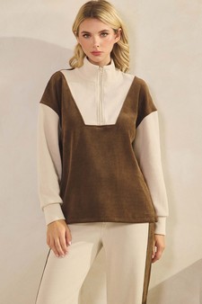 ETA 09/11/25 -  Women's Relaxed Fit Colorblock Corduroy Set style 4