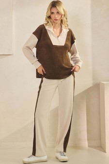 ETA 09/11/25 -  Women's Relaxed Fit Colorblock Corduroy Set style 5
