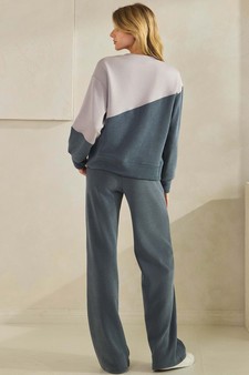 ETA 09/18/25 - Women’s Asymmetrical Two Tone Top Corduroy Set style 2