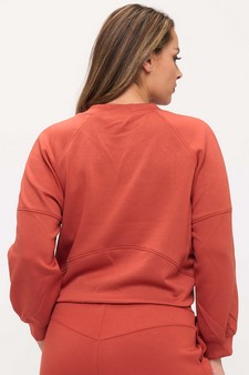 Women’s Solid Crewneck UltraComfy Short Top (XL only) style 2